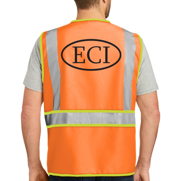 CornerStone® - ANSI 107 Class 2 Dual-Color Safety Vest - Printed Logo Thumbnail