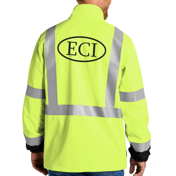 CornerStone® ANSI 107 Class 3 Soft Shell Jacket - Printed Logo Thumbnail