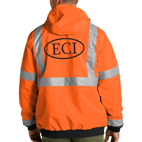 CornerStone® ANSI 107 Class 3 Economy Waterproof Insulated Bomber Jacket - Printed Logo Thumbnail