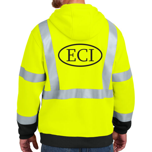 CornerStone® ANSI 107 Class 3 Heavy-Duty Fleece Pullover Hoodie - Printed Logo Thumbnail