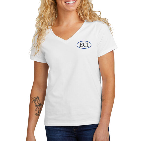 Volunteer Knitwear™ Women’s Daily V-Neck Tee - Printed Logo Thumbnail