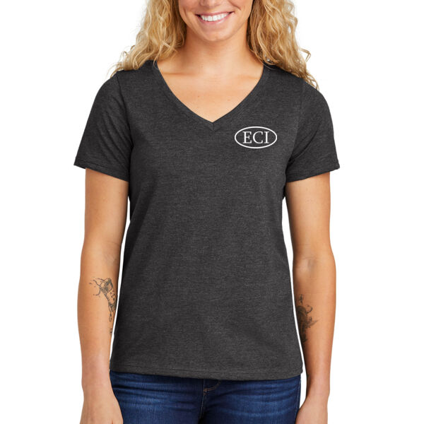 Volunteer Knitwear™ Women’s Daily V-Neck Tee - Printed Logo Thumbnail