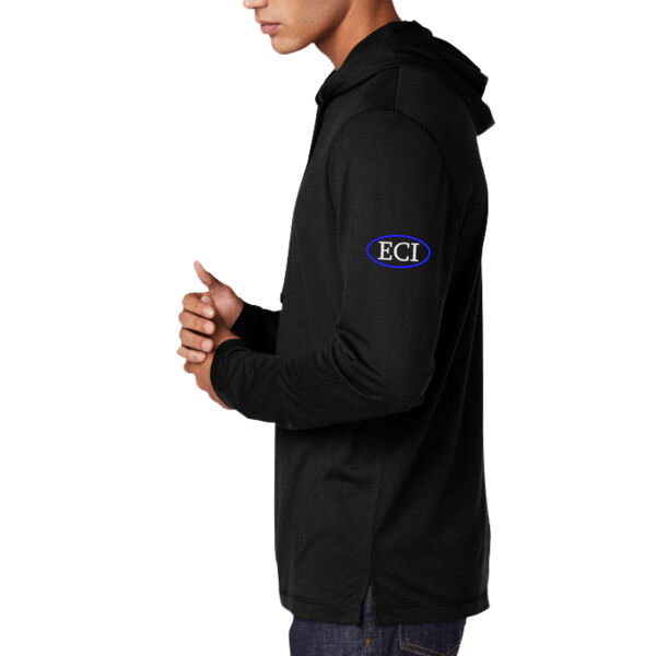 Sport-Tek PosiCharge Tri-Blend Wicking Long Sleeve Hoodie - Embroidered Logo Thumbnail