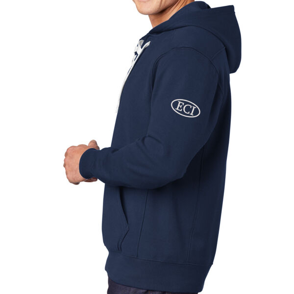 Sport-Tek® Lace Up Pullover Hooded Sweatshirt - Embroidered Logo Thumbnail