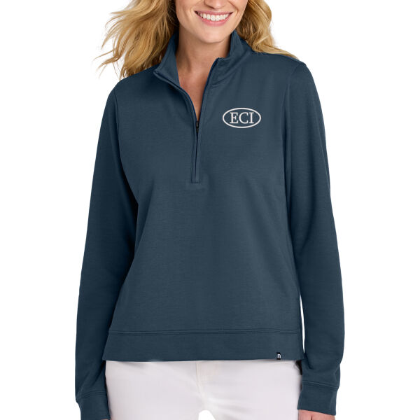 TravisMathew Womens Coveside 1/2 Zip - Embroidered Logo Thumbnail