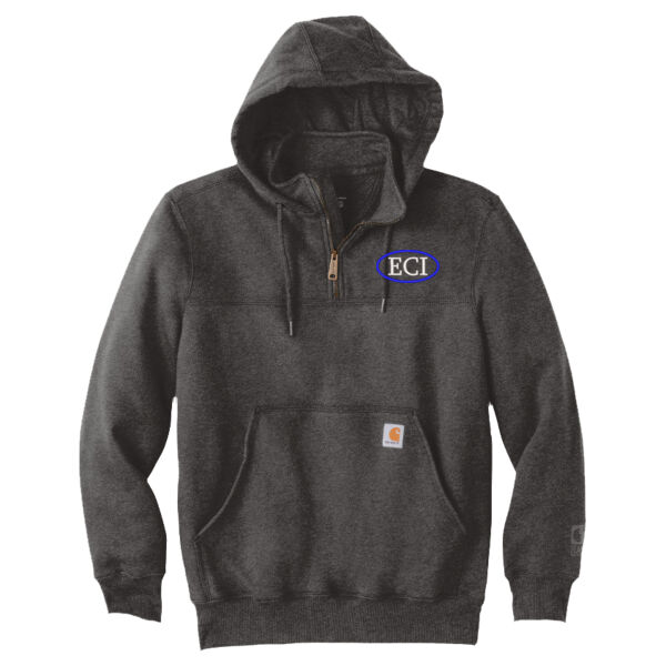 Carhartt Rain Defender Paxton Heavyweight Hooded Zip Mock Sweatshirt - Embroidered Logo Thumbnail