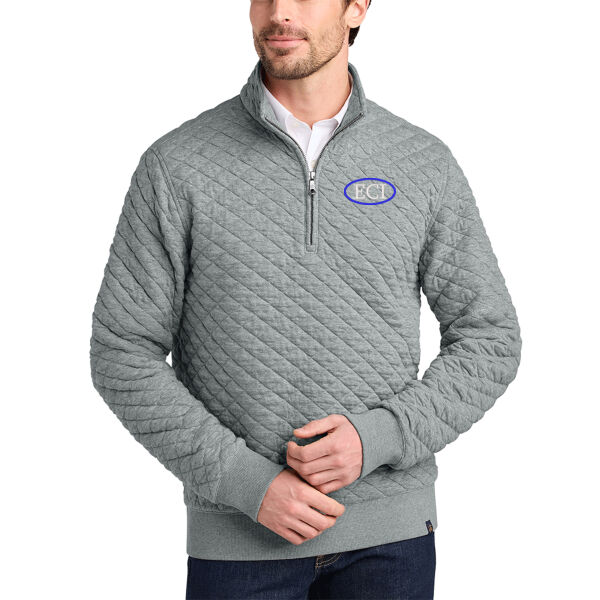 Brooks Brothers Diamond Quilt 1/4 Zip - Embroidered Logo Thumbnail