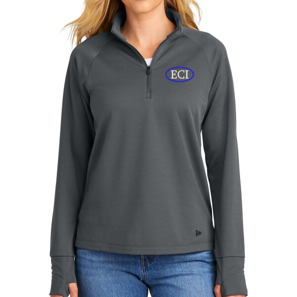 New Era Womens Stand Out 1/4 Zip - Embroidered Logo Thumbnail