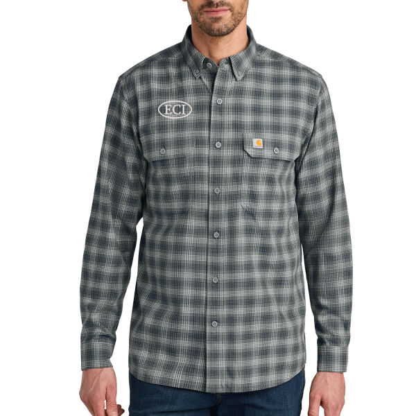 Carhartt Rugged Flex Plaid Long Sleeve Shirt - Embroidered Logo Thumbnail