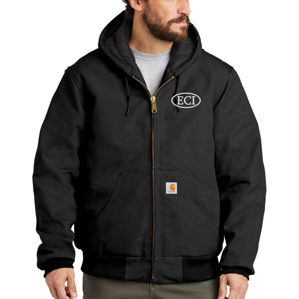 **CLOSEOUT ITEM** Carhartt® Quilted-Flannel-Lined Duck Active Jac - Embroidered Logo Thumbnail
