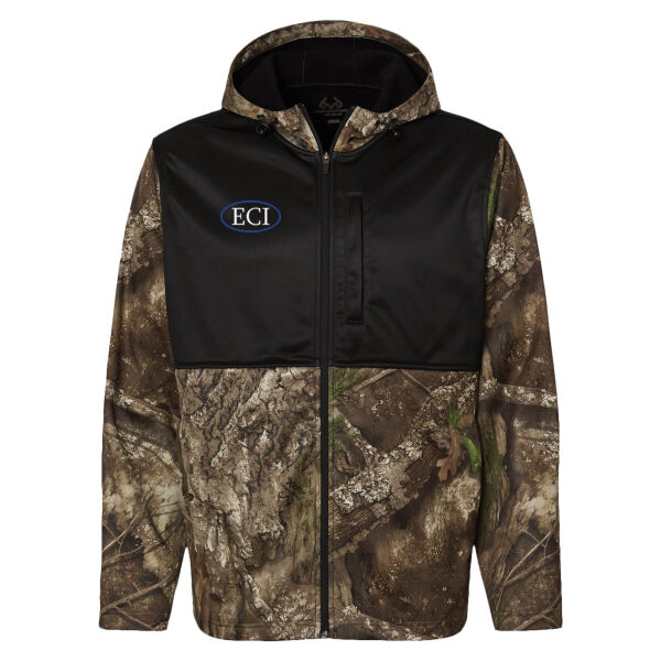 Unisex Realtree Performance Colorblocked Full Zip Hooded Sweatshirt - Embroidered Logo Thumbnail