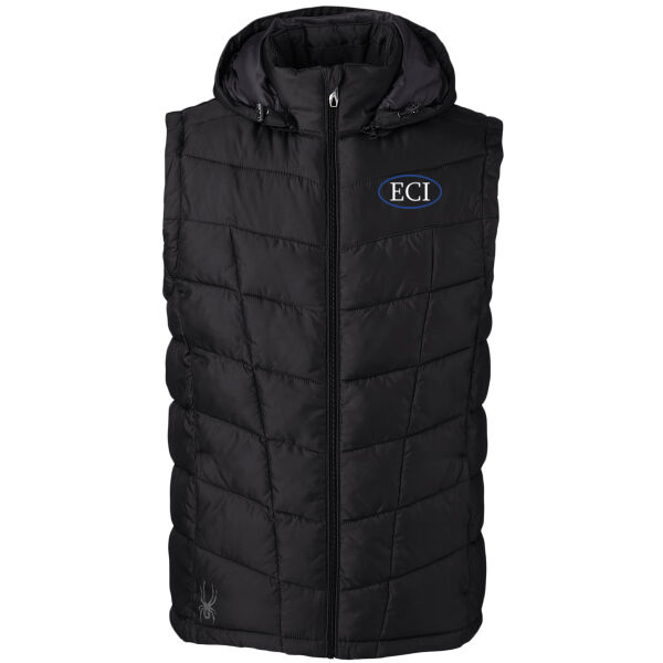 Spyder Mens Pelmo Puffer Vest - Embroidered Logo Thumbnail