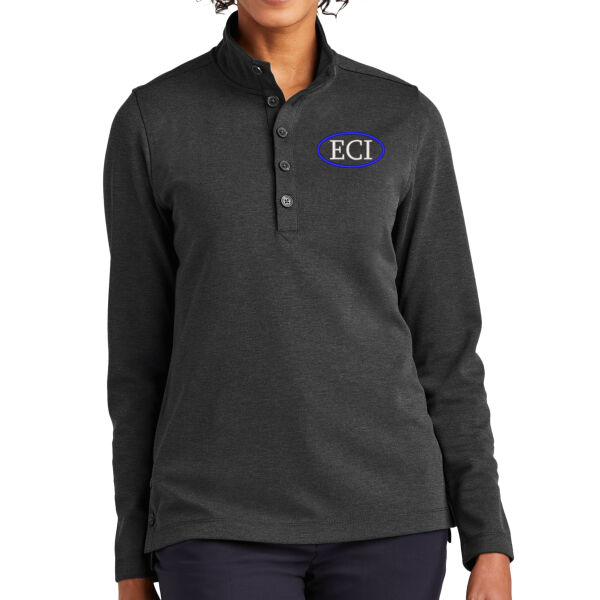 Brooks Brothers Women's Mid-Layer Stretch 1/2 Button - Embroidered Logo Thumbnail