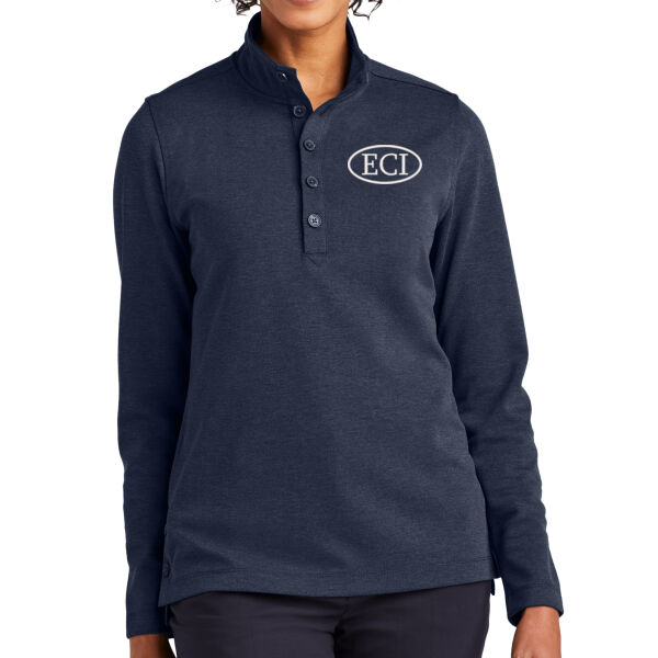 Brooks Brothers Women's Mid-Layer Stretch 1/2 Button - Embroidered Logo Thumbnail